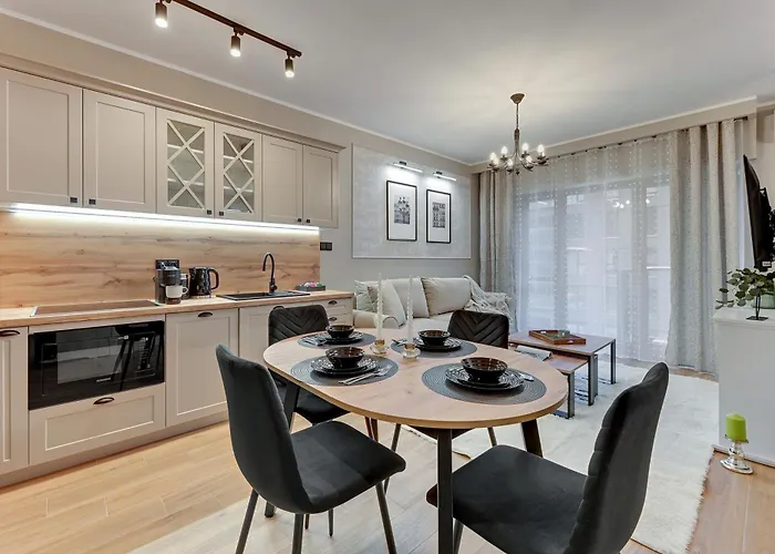 شقة فندقية Nadmotlawie Estate Gym, Sauna & Parking By Downtown غدانسك