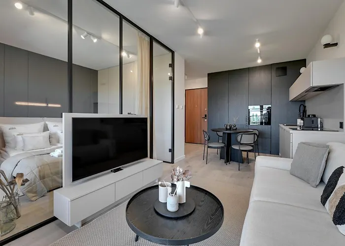 Nadmotlawie Estate Gym, Sauna & Parking By Downtown غدانسك